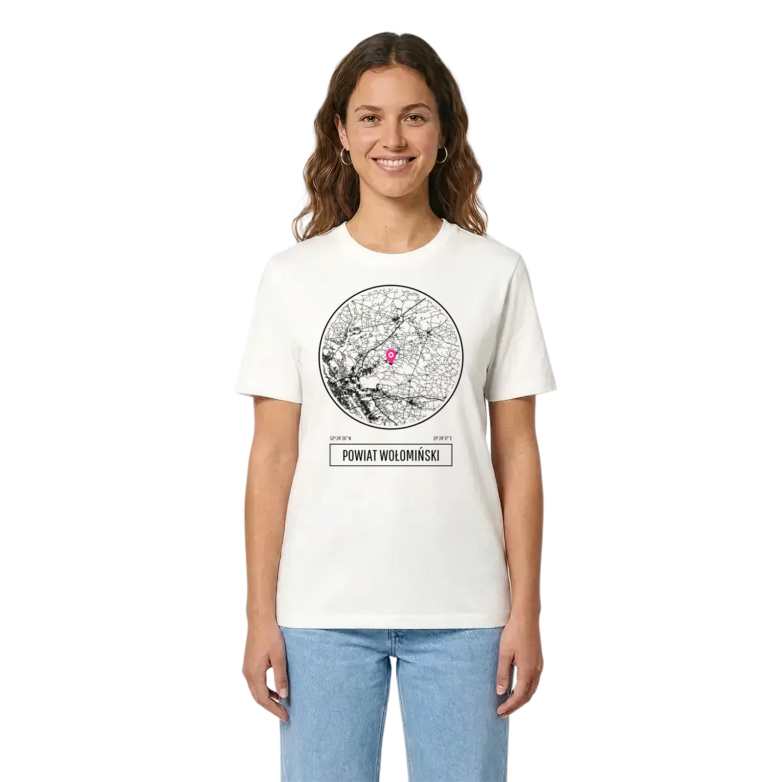 powiat wołomiński t-shirt – White, i miljö