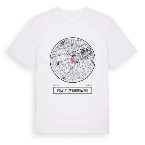 powiat żyrardowski t-shirt – ekologisk bomull t-shirt från PinShirt