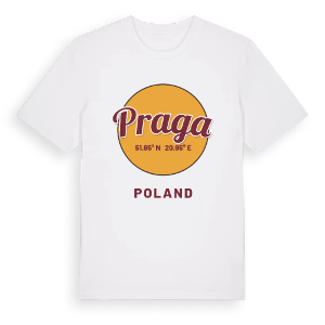 Praga cirkel t-shirt – ekologisk bomull t-shirt från Pinshirt