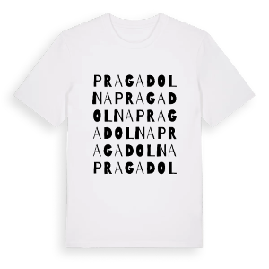 Praga Dolna ordlek t-shirt – ekologisk bomull t-shirt från Pinshirt