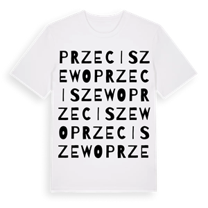 Przeciszewo ordlek t-shirt – ekologisk bomull t-shirt från Pinshirt