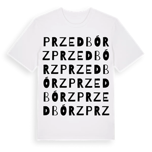 Przedbórz ordlek t-shirt – ekologisk bomull t-shirt från Pinshirt