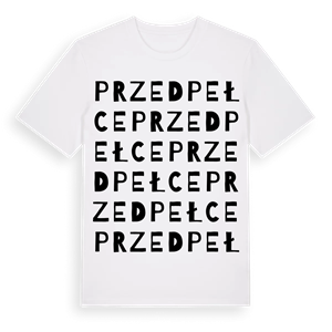 Przedpełce ordlek t-shirt – ekologisk bomull t-shirt från Pinshirt