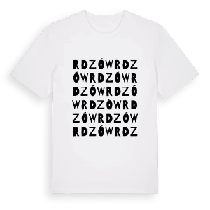 Rdzów ordlek t-shirt – ekologisk bomull t-shirt från Pinshirt