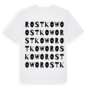 Rostkowo ordlek t-shirt – ekologisk bomull t-shirt från Pinshirt