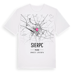 Sierpc karta t-shirt – ekologisk bomull t-shirt från Pinshirt