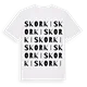 Skorki ordlek t-shirt