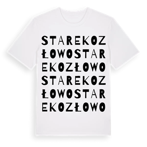 Stare Kozłowo ordlek t-shirt – ekologisk bomull t-shirt från Pinshirt