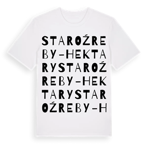 Staroźreby-Hektary ordlek t-shirt – ekologisk bomull t-shirt från Pinshirt