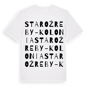 Staroźreby-Kolonia ordlek t-shirt – ekologisk bomull t-shirt från Pinshirt