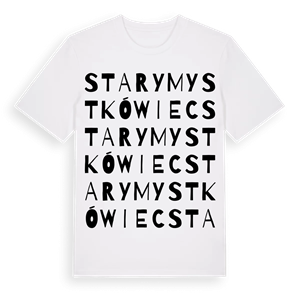 Stary Mystkówiec ordlek t-shirt – ekologisk bomull t-shirt från Pinshirt