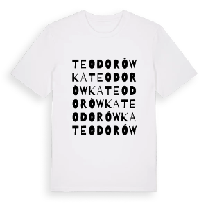 Teodorówka ordlek t-shirt – ekologisk bomull t-shirt från Pinshirt