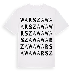 Warszawa ordlek t-shirt – ekologisk bomull t-shirt från Pinshirt