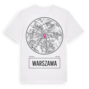 Warszawa t-shirt – ekologisk bomull t-shirt från Pinshirt