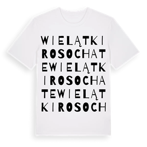 Wielątki Rosochate ordlek t-shirt – ekologisk bomull t-shirt från Pinshirt