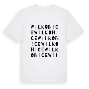 Wilkonice ordlek t-shirt – ekologisk bomull t-shirt från Pinshirt