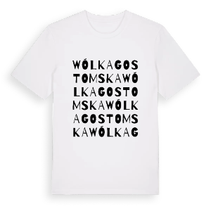Wólka Gostomska ordlek t-shirt – ekologisk bomull t-shirt från Pinshirt
