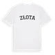 Złota böjd t-shirt