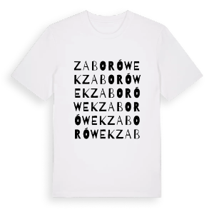 Zaborówek ordlek t-shirt – ekologisk bomull t-shirt från Pinshirt