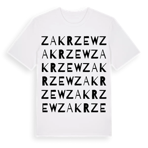 Zakrzew ordlek t-shirt – ekologisk bomull t-shirt från Pinshirt