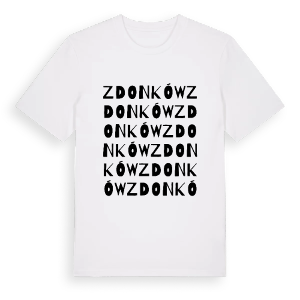 Zdonków ordlek t-shirt – ekologisk bomull t-shirt från Pinshirt
