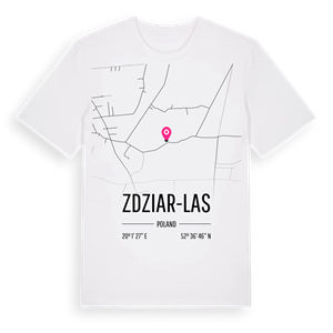 Zdziar-Las karta t-shirt – ekologisk bomull t-shirt från Pinshirt