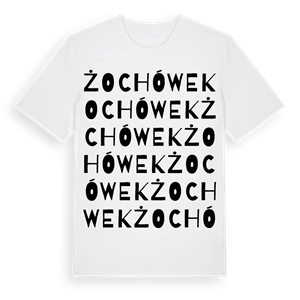 Żochówek ordlek t-shirt – ekologisk bomull t-shirt från Pinshirt