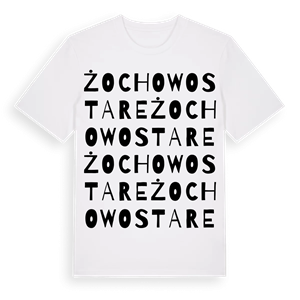 Żochowo Stare ordlek t-shirt – ekologisk bomull t-shirt från Pinshirt