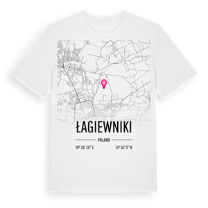 Łagiewniki karta t-shirt – ekologisk bomull t-shirt från Pinshirt