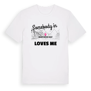 Någon i Bedoń Przykościelny älskar mig t-shirt – ekologisk bomull t-shirt från Pinshirt