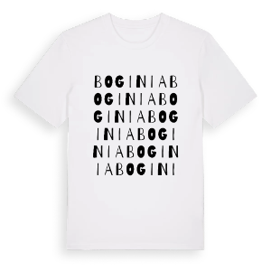 Boginia ordlek t-shirt – ekologisk bomull t-shirt från Pinshirt