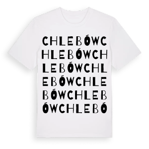 Chlebów ordlek t-shirt – ekologisk bomull t-shirt från Pinshirt