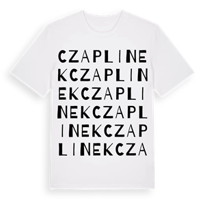 Czaplinek ordlek t-shirt – ekologisk bomull t-shirt från Pinshirt