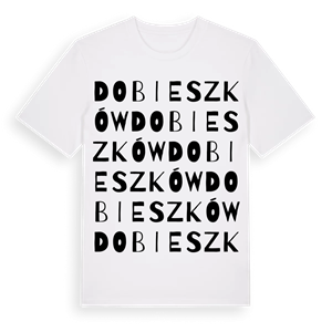Dobieszków ordlek t-shirt – ekologisk bomull t-shirt från Pinshirt