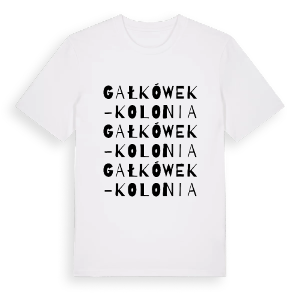 Gałkówek-Kolonia ordlek t-shirt – ekologisk bomull t-shirt från Pinshirt