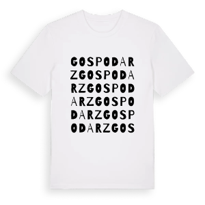 Gospodarz ordlek t-shirt – ekologisk bomull t-shirt från Pinshirt