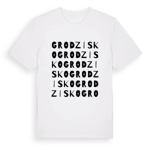 Grodzisko ordlek t-shirt – ekologisk bomull t-shirt från Pinshirt