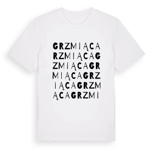 Grzmiąca ordlek t-shirt – ekologisk bomull t-shirt från Pinshirt