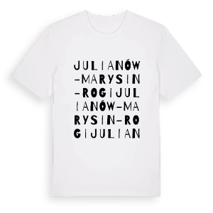 Julianów-Marysin-Rogi ordlek t-shirt – ekologisk bomull t-shirt från Pinshirt