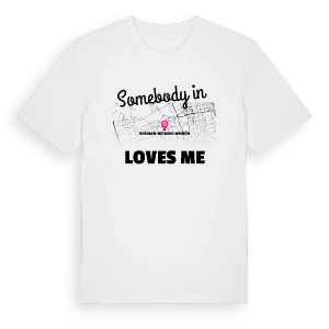 Någon i Karolew-Retkinia Wschód älskar mig t-shirt – ekologisk bomull t-shirt från Pinshirt