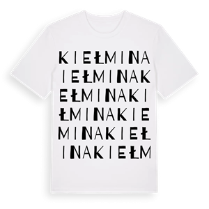 Kiełmina ordlek t-shirt – ekologisk bomull t-shirt från Pinshirt