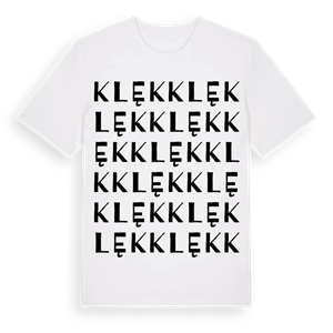 Klęk ordlek t-shirt – ekologisk bomull t-shirt från Pinshirt