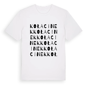 Kołacinek ordlek t-shirt – ekologisk bomull t-shirt från Pinshirt