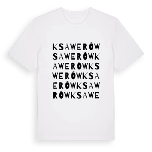 Ksawerów ordlek t-shirt – ekologisk bomull t-shirt från Pinshirt