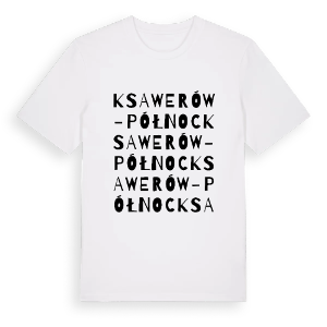 Ksawerów-Północ ordlek t-shirt – ekologisk bomull t-shirt från Pinshirt