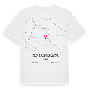 Kuźnica Żerechowska karta t-shirt – ekologisk bomull t-shirt från Pinshirt