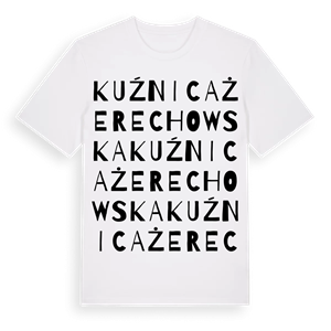 Kuźnica Żerechowska ordlek t-shirt – ekologisk bomull t-shirt från Pinshirt