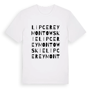 Lipce Reymontowskie ordlek t-shirt – ekologisk bomull t-shirt från Pinshirt