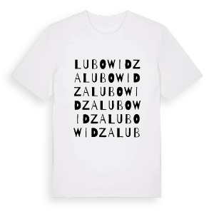 Lubowidza ordlek t-shirt – ekologisk bomull t-shirt från Pinshirt