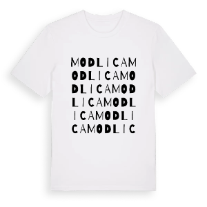 Modlica ordlek t-shirt – ekologisk bomull t-shirt från Pinshirt